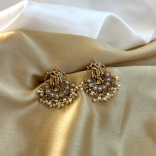 Load image into Gallery viewer, Multiple colors-Krishna Studs Small Pearl Earrings Temple Jewelry