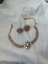 Load image into Gallery viewer, Premium Golden Moissanite Choker Necklace set