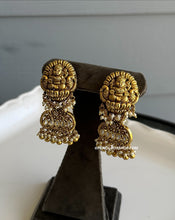 Load image into Gallery viewer, Heavy Haram Lakshmi ji Elephant Kundan Statement premium Long Necklace set