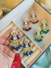 Load image into Gallery viewer, Multiple colors- Moissanite Enamel Statement premium Earrings