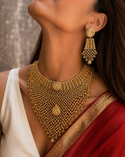 Load image into Gallery viewer, Heritage Rajwadi Statement Kundan Jali work Premium Grand Necklace set