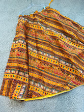 Load image into Gallery viewer, Yellow Multicolor tribal Design Free size skirt
