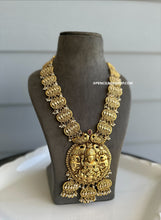 Load image into Gallery viewer, Heavy Haram Lakshmi ji Elephant Kundan Statement premium Long Necklace set