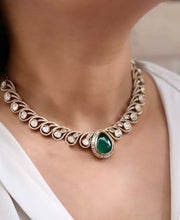 Load image into Gallery viewer, Classy New Victorian American Diamond twisted necklace set