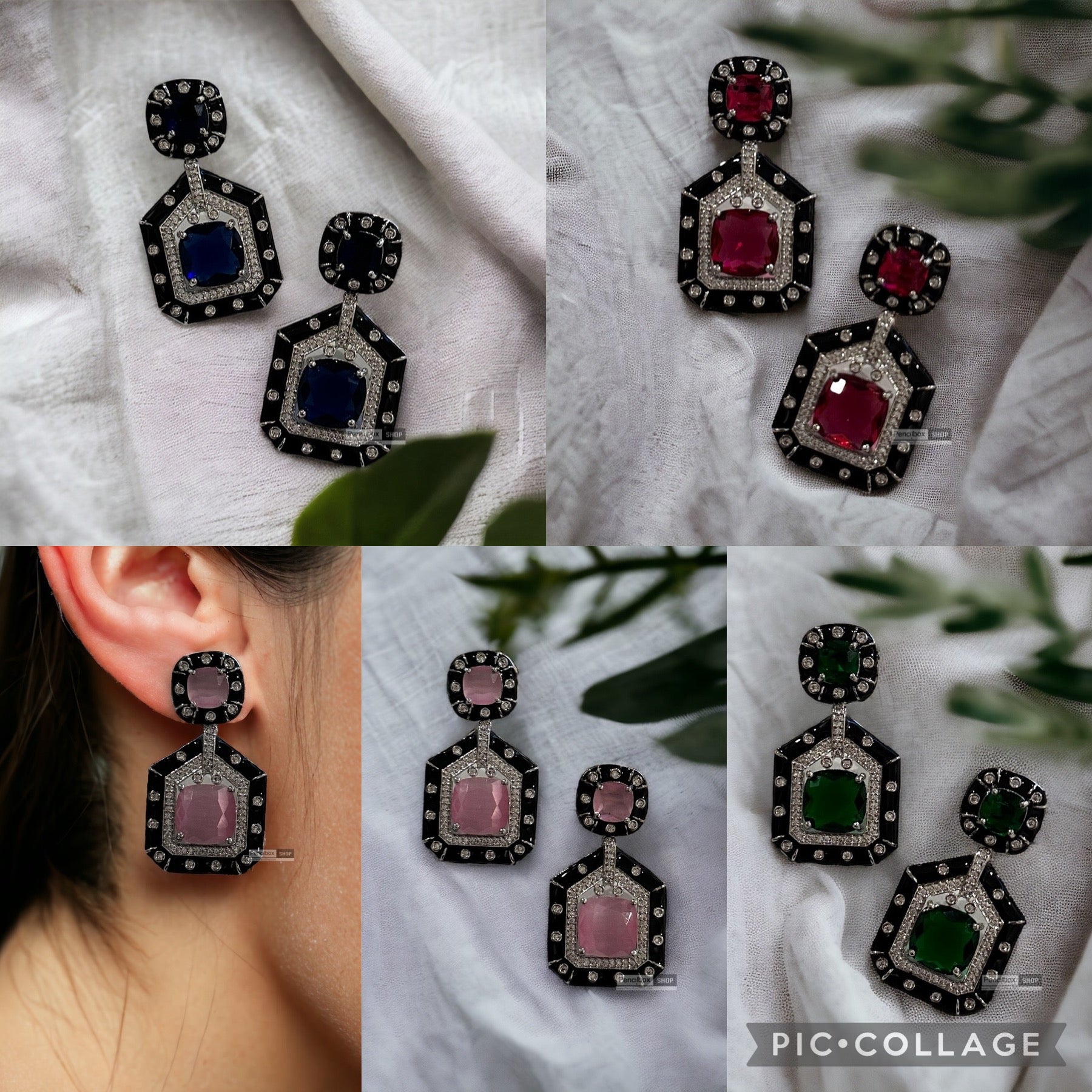 European And American Style Trendy Earrings Diamond