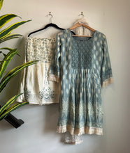 Load image into Gallery viewer, 3 pc Light Green White Lace Sharara Set women clothing