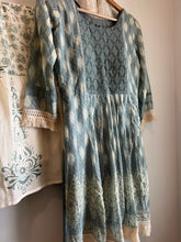 Load image into Gallery viewer, 3 pc Light Green White Lace Sharara Set women clothing