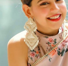 Load image into Gallery viewer, Handmade Fabric Beaded Earrings for women