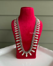 Load image into Gallery viewer, Kohlapuri German silver Fish Long simple necklace