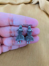 Load image into Gallery viewer, Dancing lady oxidised earrings daily wear stud earrings
