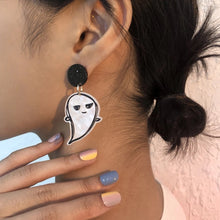 Load image into Gallery viewer, Ghost flying shape Acrylic Earrings IDW
