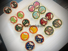 Load image into Gallery viewer, Meenakari Stud Earrings with pearl sides Avisha

