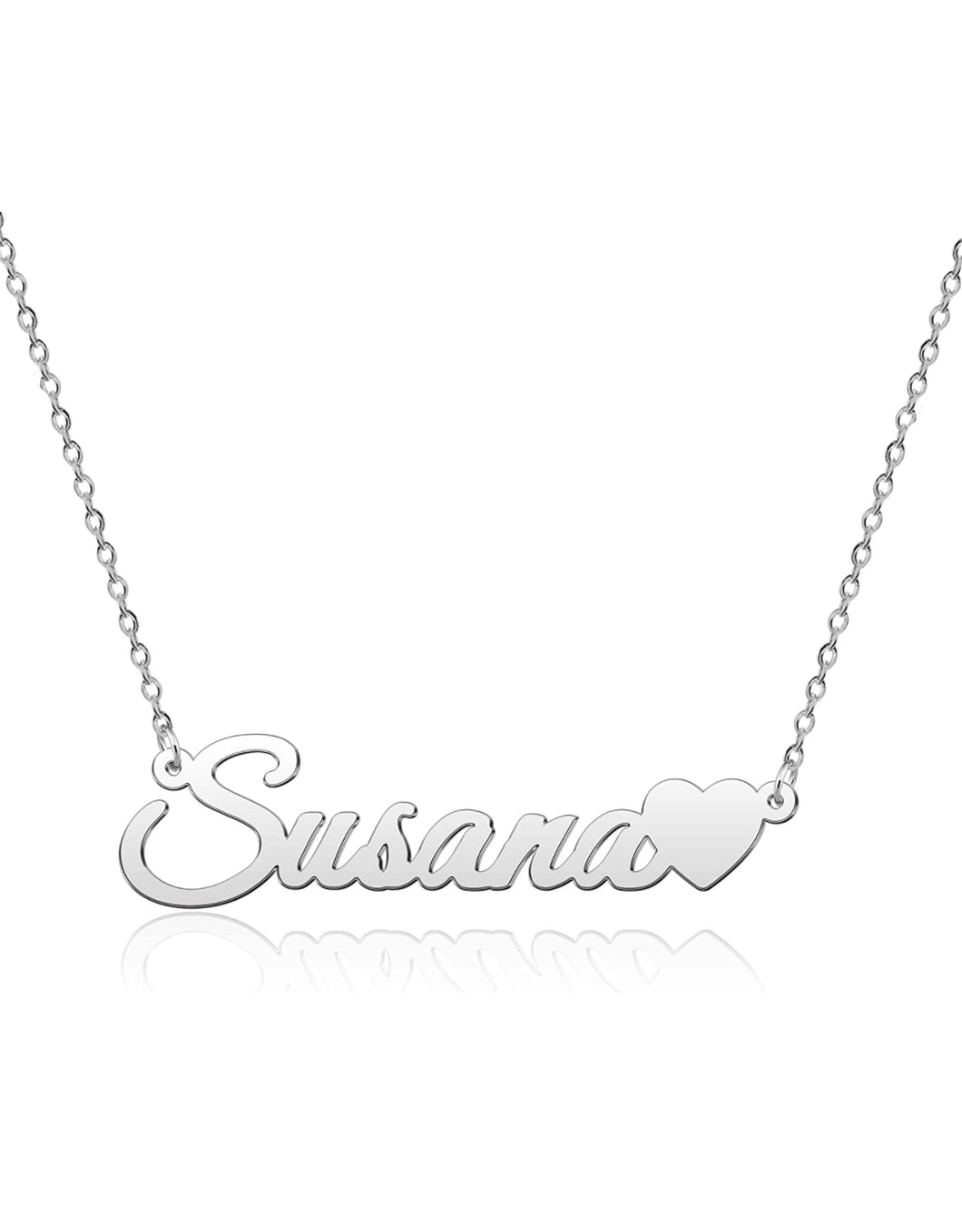 Customized Name Necklace with Heart