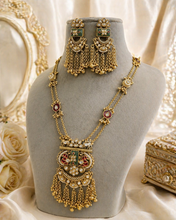 Load image into Gallery viewer, 🆕 Long Heritage Rajwadi Traditional Real Looking Necklace set
