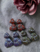 Load image into Gallery viewer, American diamond Invisible setting Dangling Earrings
