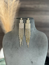 Load image into Gallery viewer, Long Rhinestone summer Tassel Earrings IDW
