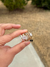 Load image into Gallery viewer, Chic Premium Solitaire Layered baguette pave Hoop Earrings
