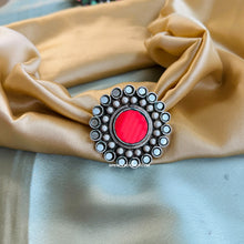 Load image into Gallery viewer, Afghani Real Mirror Adjustable ghungroo Ring
