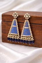 Load image into Gallery viewer, Colors- Invisible Cz Moissanite Premium Long  Earrings
