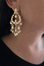 Load image into Gallery viewer, Victorian Gold Plated Dangler Tayani Earrings
