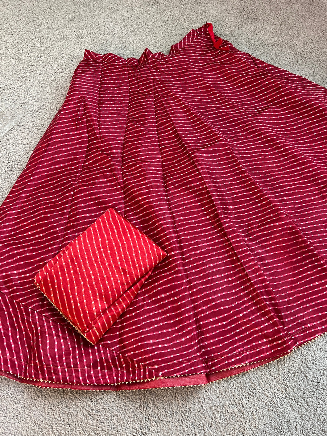 Lehenriya Strips Simple Free size Skirt