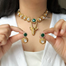 Load image into Gallery viewer, Contemporary Designer deer  Necklace set
