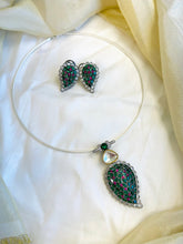 Load image into Gallery viewer, Moissanite Premium Hasli Silver Based Necklace set

