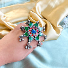 Load image into Gallery viewer, Afghani Real Mirror Adjustable ghungroo Ring
