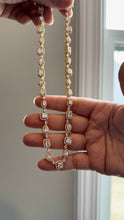 Load image into Gallery viewer, Single Line Diamond Solitaire Looking Tennis Necklace set

