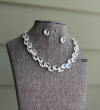 Load image into Gallery viewer, American diamond Swarovski Inspired Dainty necklace set
