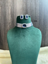 Load image into Gallery viewer, Premium Hydro Choker Crystal Beads American Diamond choker set
