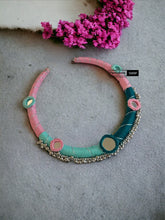 Load image into Gallery viewer, Handmade Thread Mirror Hasli Necklace
