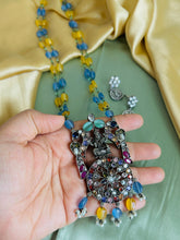 Load image into Gallery viewer, German silver Long Lakshmi ji Pendant necklace
