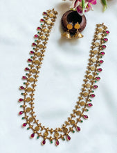 Load image into Gallery viewer, Palaka Kerala Haram temple ethnic jewelry set
