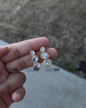 Load image into Gallery viewer, DEMI FINE PVD 18k gold plated Golden Stainless steel stud earrings
