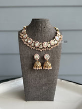 Load image into Gallery viewer, Moni 22k Gold plated Pink Tayani Enamel Necklace set
