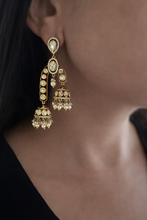 Load image into Gallery viewer, Tayani Premium Double jhumka Dangling Earrings
