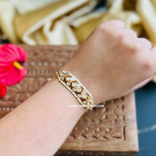 Load image into Gallery viewer, 22k gold plated Sleek Adjustable Tayani Tennis Chain Bracelet
