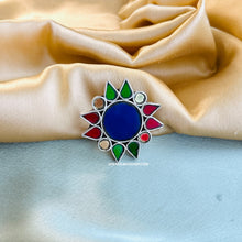 Load image into Gallery viewer, Afghani Real Mirror Adjustable ghungroo Ring
