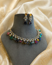 Load image into Gallery viewer, American Diamond Cz Stylish necklace set
