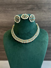 Load image into Gallery viewer, Colors-polki delicate Necklace set with maangtikka
