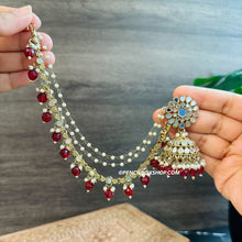 Load image into Gallery viewer, Mirror Jhumka Set with Sahara
