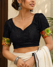 Load image into Gallery viewer, 34-38 Black Multicolor Embroidery Blouse
