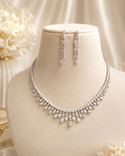 Load image into Gallery viewer, Solitaire Dainty Single Line Tennis Necklace set
