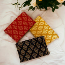 Load image into Gallery viewer, Handmade Mirror Cloth Ikkat Sling bag clutch

