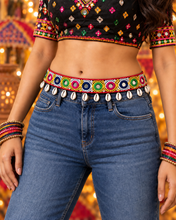 Load image into Gallery viewer, Kutch work Embroidery Patch adjustable waist belt
