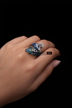 Load image into Gallery viewer, Moorni Solitaire Premium Peacock 🦚 Designer Necklace set
