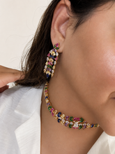 Load image into Gallery viewer, Multicolor Premium Colored gold choker Necklace set
