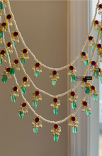 Load image into Gallery viewer, Rani haar Long Delicate Jadau kundan dainty necklace
