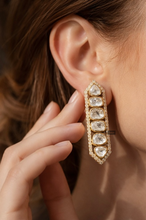 Load image into Gallery viewer, Sleek Moissanite Cz Premium Stud earrings
